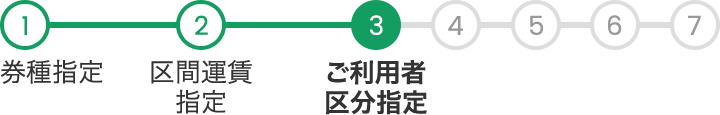 ご利用者区分指定